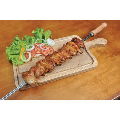 Espeto Simples para Churrasco Mor 85cm Inox