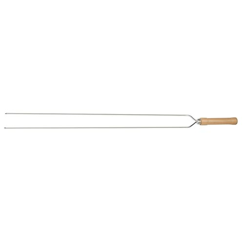 Espeto Duplo para Churrasco Mor 95cm Cromado