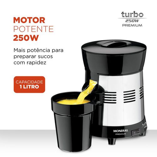 Espremedor de Frutas Mondial Turbo Premium E-10 - Bivolt