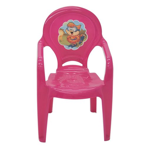 Cadeira infantil Tramontina de PVC - Catty Rosa