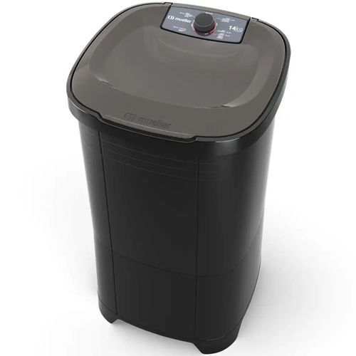 Lavadora de roupa Tanquinho Mueller semiautomático 14Kg - Preto