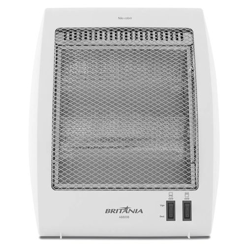 Aquecedor Britânia AB800B 800W com Lâmpada Halogênica - Branco