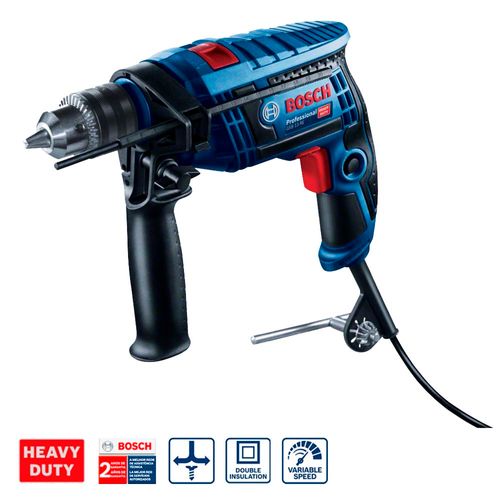 Furadeira de Impacto Bosch GSB 13 Eletrônica RE1/2" 650W