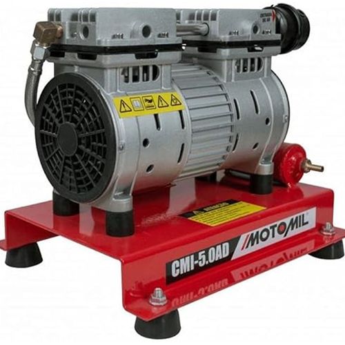 Compressor de Ar Motomil CMI-5.0AD 33420.8 Isento de Óleo - Vermelho