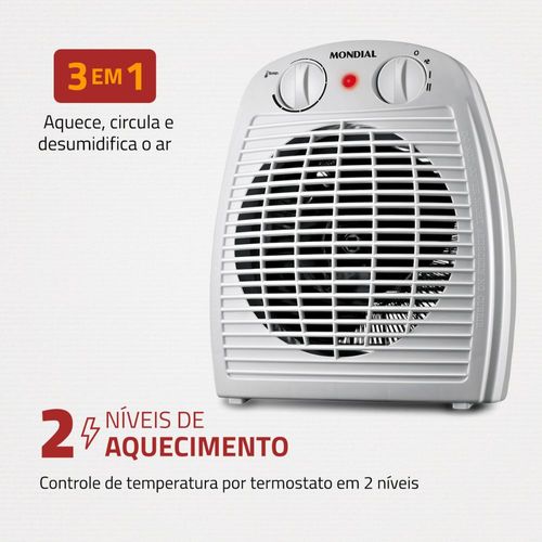 Aquecedor com Ventilador Mondial A-08