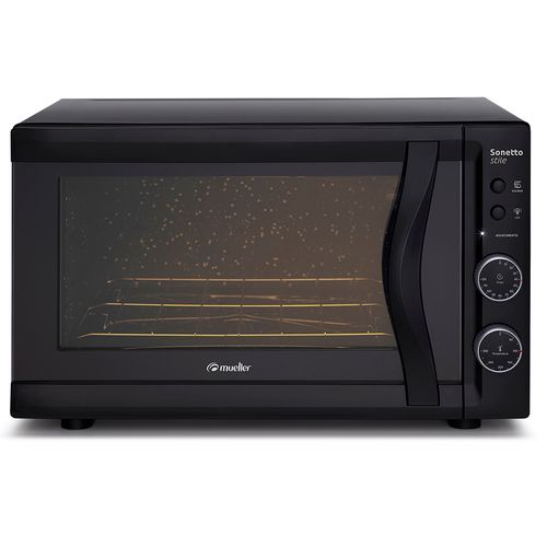 Forno Elétrico Mueller Sonetto Stile 44 litros com timer - Preto Fosco