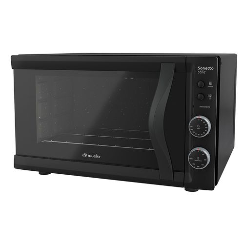 Forno Elétrico Mueller Sonetto Stile 44 litros com timer - Preto Fosco