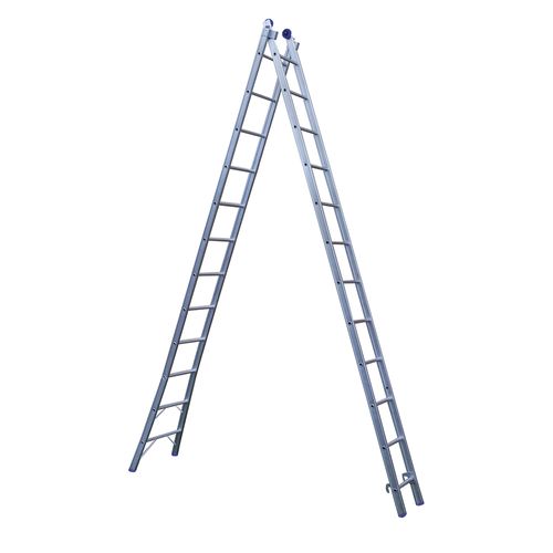 Escada Mor Extensível 2X12 com 24 degraus de alumínio - 5167