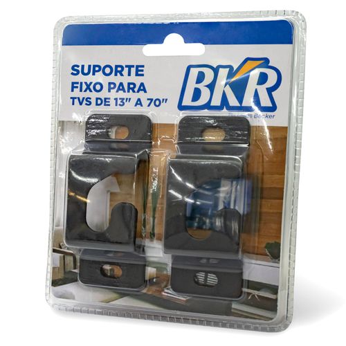 Suporte Fixo de Parede BKR para TVs de 13” a 70” - Preto