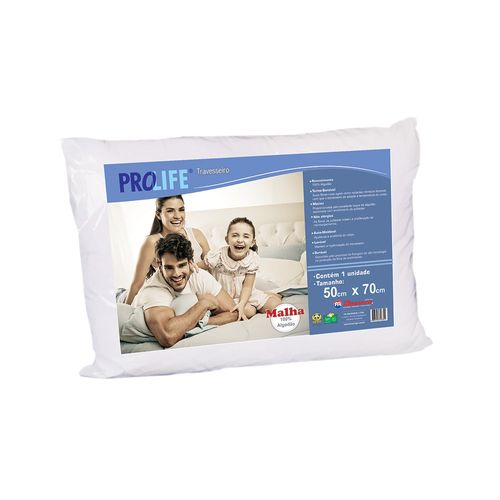 Travesseiro F.A. Maringá Pro-Life Toque Suave 50cm x 70cm - Branco