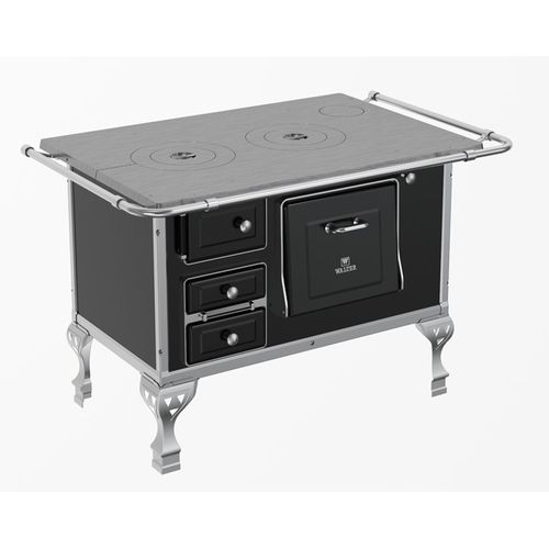 Fogão a Lenha Walter N2 Lado Direito - Preto