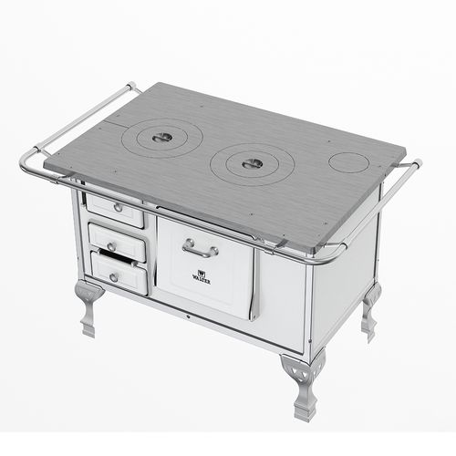 Fogão a Lenha Walter N2 Lado Direito - Branco