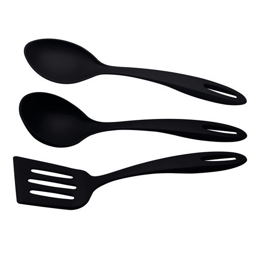 Jogo de Utensílios Tramontina Ability em Nylon 3 Peças - Preto