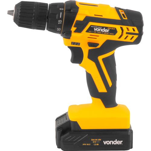 Parafusadeira e Furadeira Vonder PFV012 Bateria 12V com Maleta