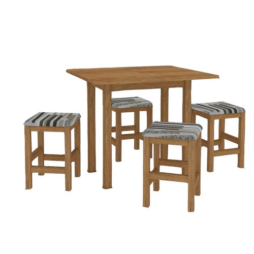 Mesa Canção Retangular Dobrável 10400.007 - Cinamomo