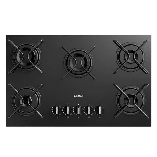 Cooktop Consul CD75BUENA 5 bocas Acendimento Automático - Preto Bivolt