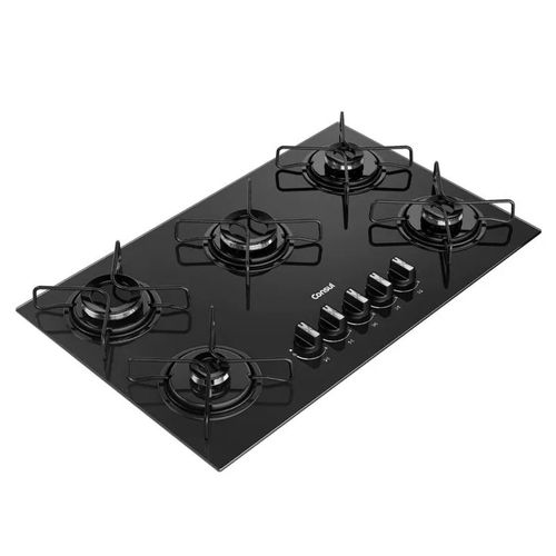 Cooktop Consul CD75BUENA 5 bocas Acendimento Automático - Preto Bivolt