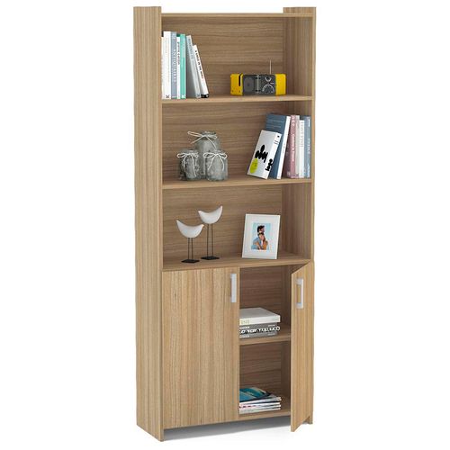 Estante Politorno 2115 com 3 Divisórias 2 Portas - Castanho