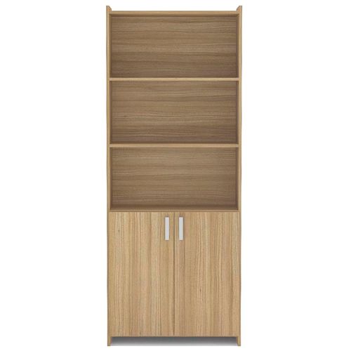 Estante Politorno 2115 com 3 Divisórias 2 Portas - Castanho