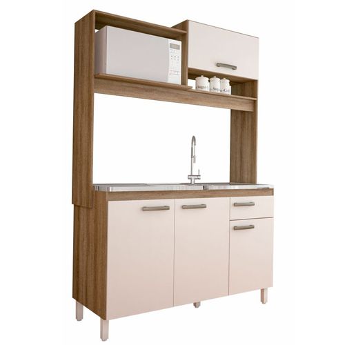 Conjunto Cozinha Compacta Móveis Sul Yasmin 1,23x1,90m