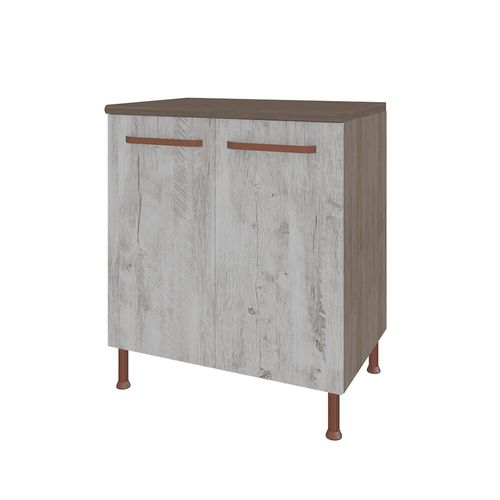 Balcão 80cm Indékes Gold 6118.11 com 2 Portas - Noce/Imperial