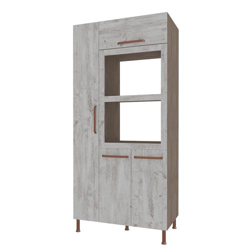 Paneleiro Torre Quente Indékes Gold 6118.12 com 4 Portas - Noce/Imperial