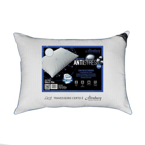 Travesseiro Altenburg Antistress Antiestático 50cm x 70cm - Branco