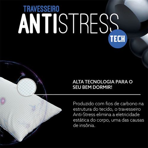 Travesseiro Altenburg Antistress Antiestático 50cm x 70cm - Branco