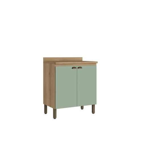 Balcão THB Cozinha com Tampo Finesse CF225 - Capuccino com Menta