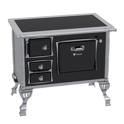 Fogão a Lenha Venax GII N1 Premium Saída Direita - Preto