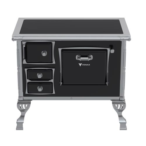 Fogão a Lenha Venax GII N1 Premium Saída Direita - Preto