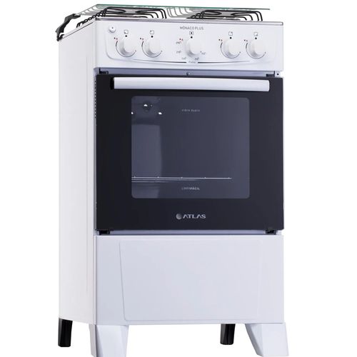 Fogão Atlas 4 Bocas Mônaco Plus com acendimento automático - Branco