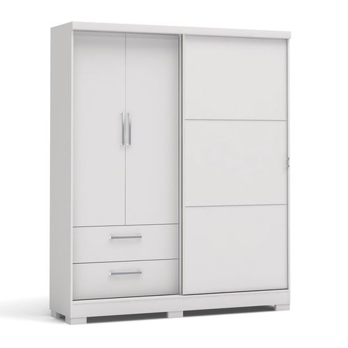 Roupeiro Kappesberg C533 3 Portas 2 Gavetas - Branco