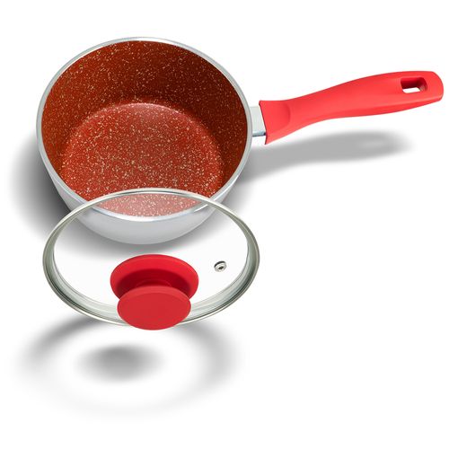 Panela Philco Antiaderente Redstone PPH160APR 16cm 1,4 Litros - Cinza/Vermelho