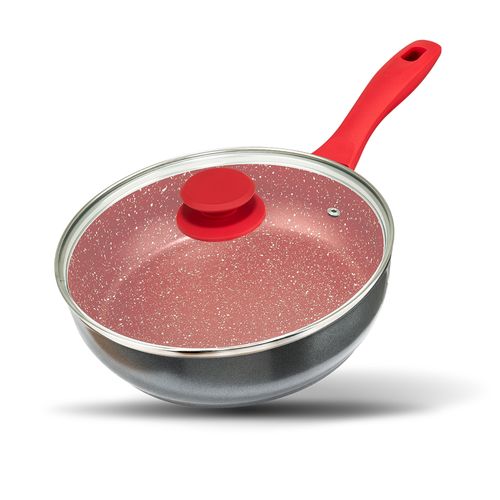 Panela Philco Antiaderente Redstone PPH240APR 24cm 2,7 Litros - Cinza/Vermelho