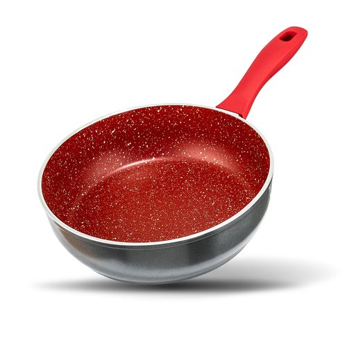 Panela Philco Antiaderente Redstone PPH240APR 24cm 2,7 Litros - Cinza/Vermelho