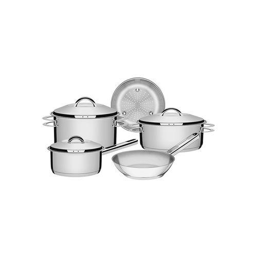 Conjunto de Panelas Solar Tramontina 5 Peças de Inox