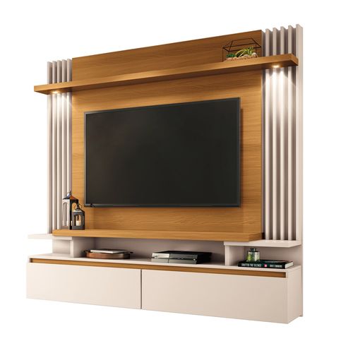 Painel HB Cosmo para TVs até 55" - Cinamomo/Off White