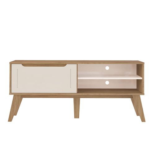 Rack Artely Lotus até 60" - Carvalho/Off White