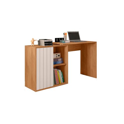 Escrivaninha Caemmun Tech - Freijó/Off White