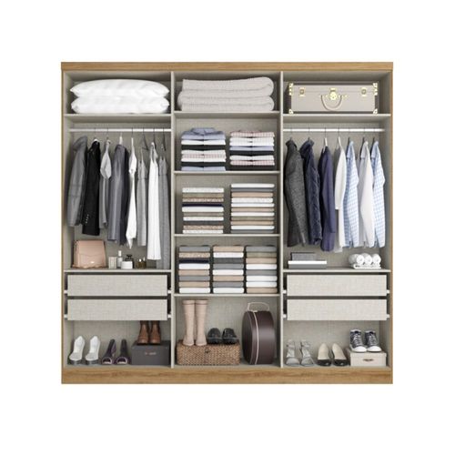 Roupeiro THB Passione 6 Portas Ultra Capuccino - Off White