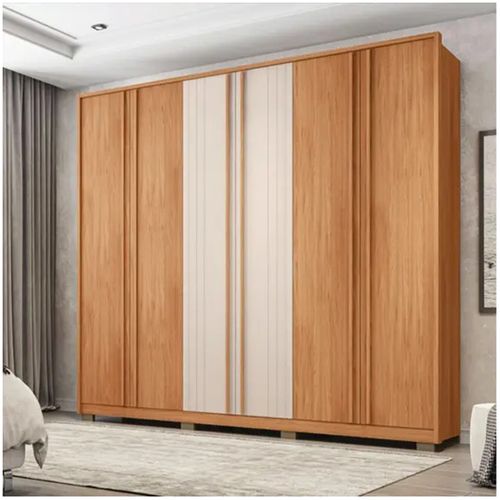 Roupeiro Caemmun Mozart 6 Portas - Freijó/Off White