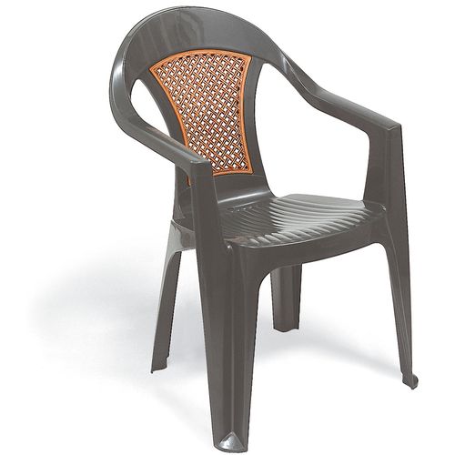 Cadeira Tramontina Malibu Grafite PVC - 92230087