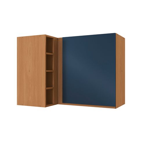 Aéreo de Canto Kappesberg Ciela R647 70,4X98X37,5 01 Porta - Canela/Azul