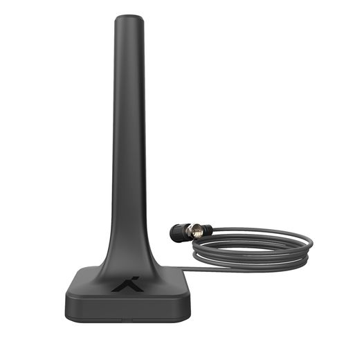 Antena Digital Interna Aquário Quadrada DTV200 4K HDTV/VHF/UHF/FM - Preto