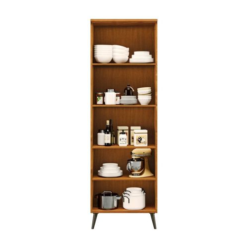 Cristaleira Cavazotto Versalles 1116 Madeira 220x70cm Com vidro - Freijó