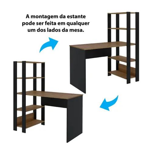 Escrivaninha Artely Match - Pinho/Preto