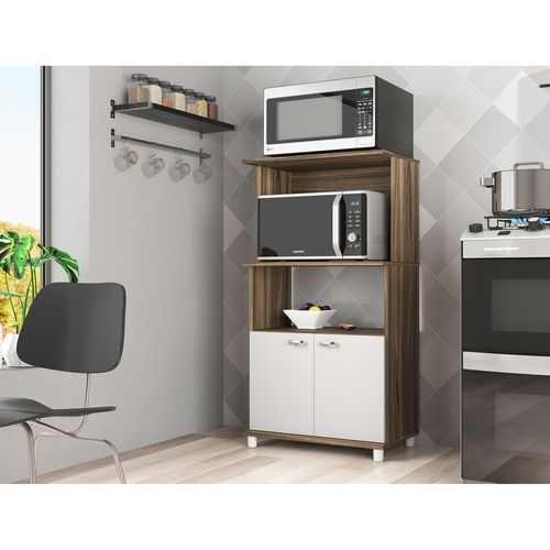 Armário Multiuso Móveis Sul Dallas com 2 Portas - Palermo/Branco