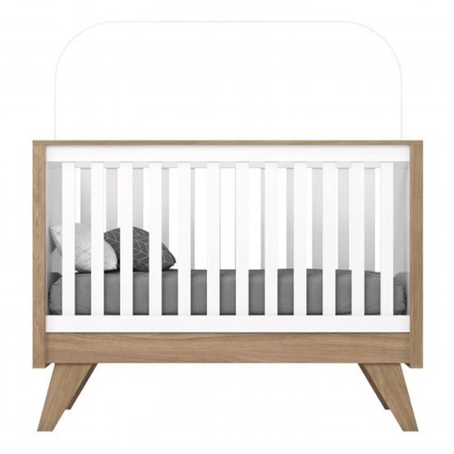 Berço Henn I23-190 Confete Minicama - Branco/Jequitibá