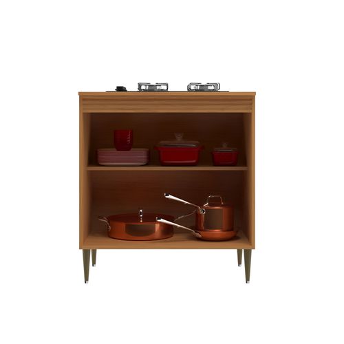 Balcão Móveis Sul Francini 5309 80cm 2 Portas - Angelin/Damasco